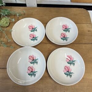 Pink rose saucers ballerina replacement decor pink flower